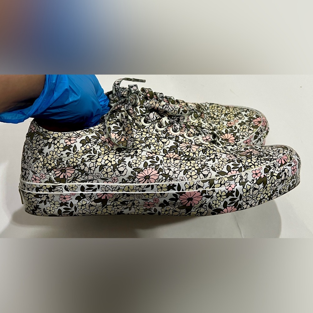 Vans Mono Floral Old Skool Tapered Sneakers US Women’s 8.5 Men’s 7 EUC - Picture 4 of 10